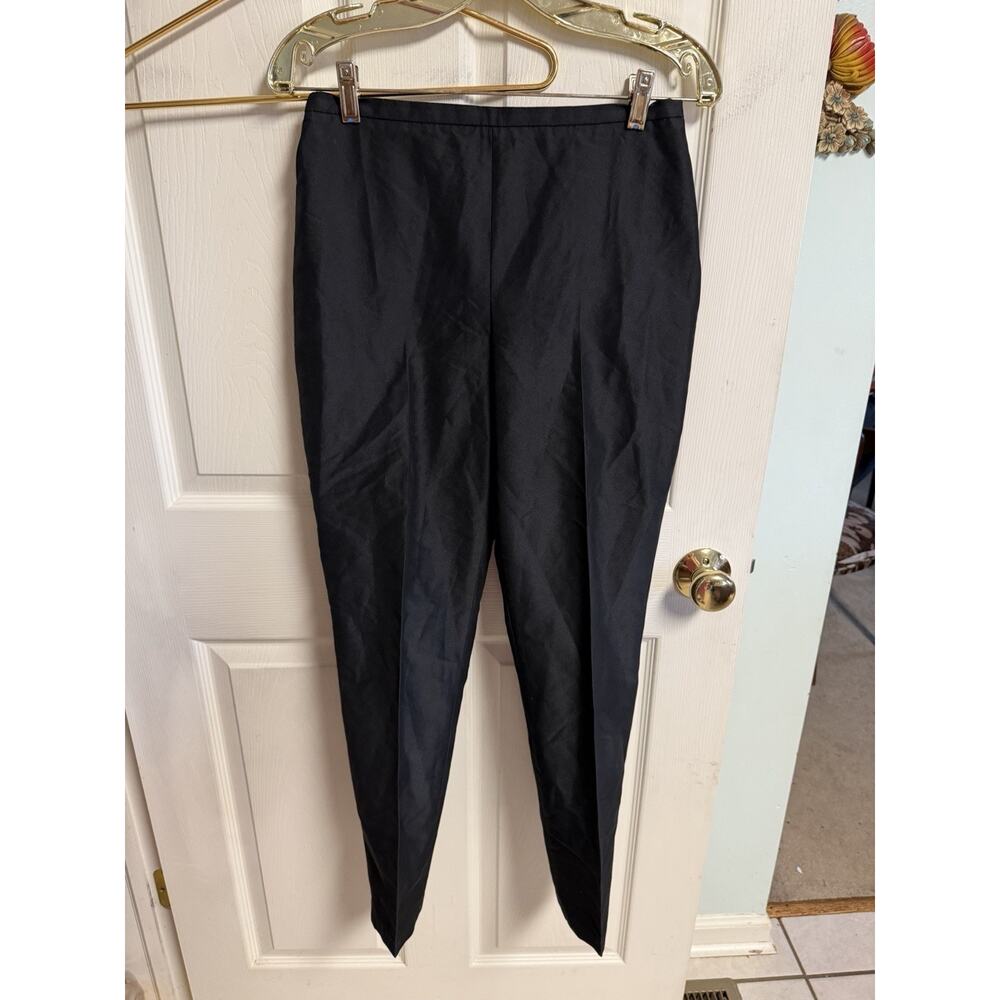 Narciso Rodriguez Vnt 90s Women Black Dress Pants Medium 8 28x28 Silky Straight